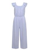 Ruched-Detail Jumpsuit Mango Blue