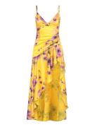 Sorella Printed Midi Dress Bardot Yellow