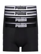 Puma Placed Logo Boxer 4P Ecom PUMA Black