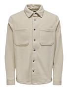 Onsdal Ovr Fleece Ls Shirt ONLY & SONS Beige