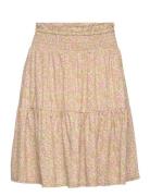 Skirt Multi Flower Creamie Patterned