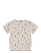 T-Shirt Ss Aop Minymo Patterned