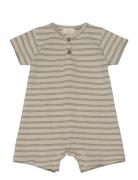 Playsuit Ss Stripes En Fant Beige