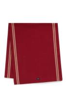 Organic Cotton Rib Runner With Side Stripes Lexington Home Red