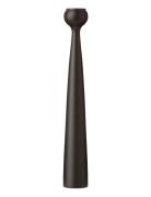 Tulip Candleholder, Marron Black Applicata Black