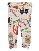 Clairvoyant Cats Aop Nb Leggings Mini Rodini Patterned