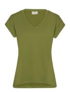 Kalise T-Shirt Kaffe Khaki