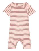 Jumpsuit S/S Modal Striped Petit Piao Pink