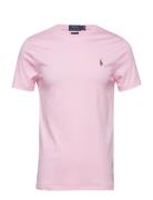 Custom Slim Fit Soft Cotton T-Shirt Polo Ralph Lauren Pink