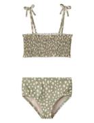 Mikaela Printed Bikini Set Liewood Green