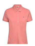 Slim Sheild Cap Sleeve Pique Polo GANT Pink