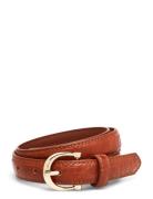 Crocodile Effect Belt Mango Brown