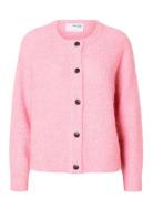 Slflulu Ls Knithort Cardigan Selected Femme Pink