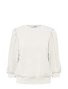 Slftenny 3/4 Sweat Top Noos Selected Femme White