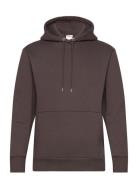 Slhreg-Dan Sweat Hood Selected Homme Brown