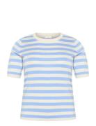 Kcmalia Wide Stripe Knit Kaffe Curve Blue