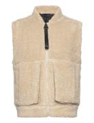 Kofu Fleece Bomber Vest T1 Rains Beige