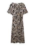 Printed Wrap Dress Tom Tailor Black