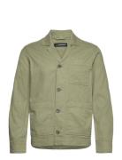 Errol Linen Workwear Overshirt J. Lindeberg Khaki