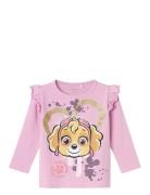 Nmfjutte Pawpatrol Ls Top Box Noos Cplg Name It Pink