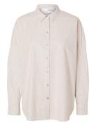 Slfnova Ls Oxford Shirt Noos Selected Femme White