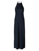 Slfannie Halterneck Maxi Dress D2 Selected Femme Navy