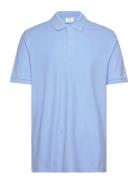 100% Cotton Pique Polo Shirt Mango Blue