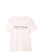 T-Shirt Logo Print Tom Tailor White