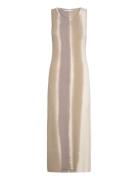 Tie-Dye Ribbed Dress Mango Beige