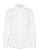 Fluid Long-Sleeved Shirt Mango White