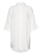 Vmnatali 3/4 Long Overshirt Wvn Ga Noos Vero Moda White