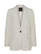 Vmrita Ls Loose Blazer Noos Vero Moda White