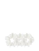 Silk Scrunchies 4 Cm White Cloud & Glow White