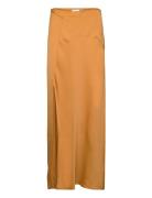 Satin Viscose Maxi Skirt Calvin Klein Gold