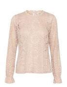 Crtiley Lace Blouse Cream Pink