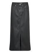 Dnm Long Midi Skirt Ctd Blk Tommy Hilfiger Black