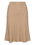 Knit Flared Mini Skirt REMAIN Birger Christensen Beige