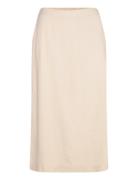 Vmmymilo Hw 7/8 Skirt Wvn Ga Vero Moda Beige