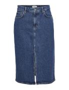 Objellen Mw Midi Denim Skirt Noos Object Blue