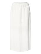 Slfviva Hw Ankle Skirt Noos Selected Femme White