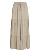 Vimesa Hw Long Skirt/Su/Ft/Ka Vila Beige