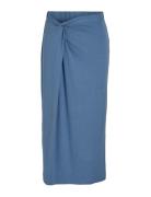 Vivase Hw Midi Skirt Vila Blue