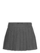 Pleated Mini-Skirt Mango Grey