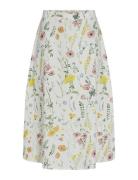 Vicapro Hw Midi Skirt Vila White