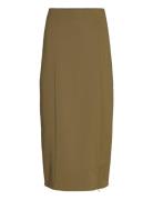 Joellegz Hw Long Skirt Gestuz Khaki