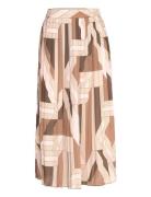 Reg Letters Print Pleated Skirt GANT Brown