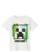 Nkmjoshi Minecraft Ss Top Box Bfu Name It White