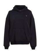 Woven Label Peached Hoodie Calvin Klein Jeans Black