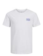 Jjstyd Chest Brand Tee Ss Ln Jnr Jack & J S White