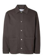 Slhboxy-Carpenter Overshirt Ex Selected Homme Grey